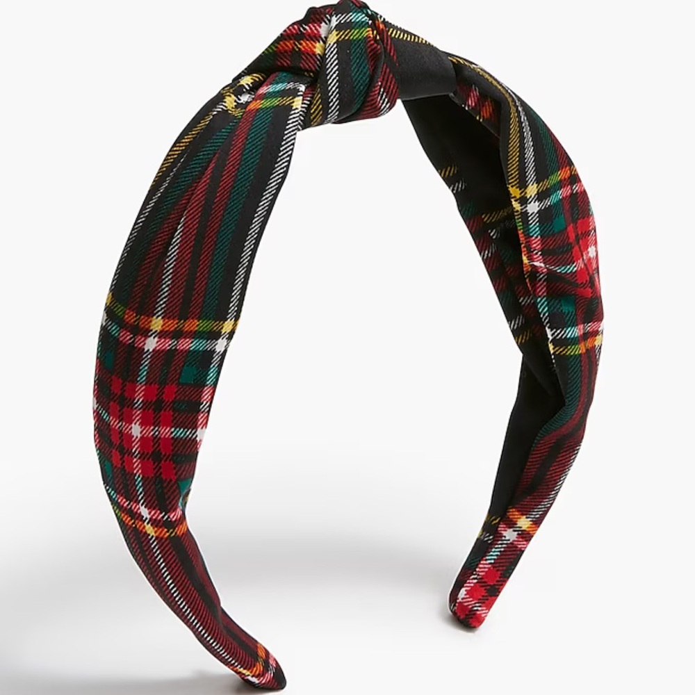 Tartan knotted headband